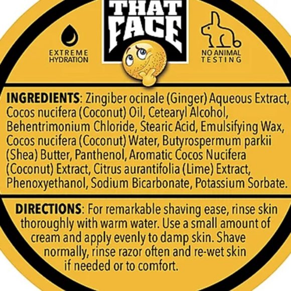 SHAVE THAT FACE Men's Shaving Cream 4oz Tin - Picture 7 of 7